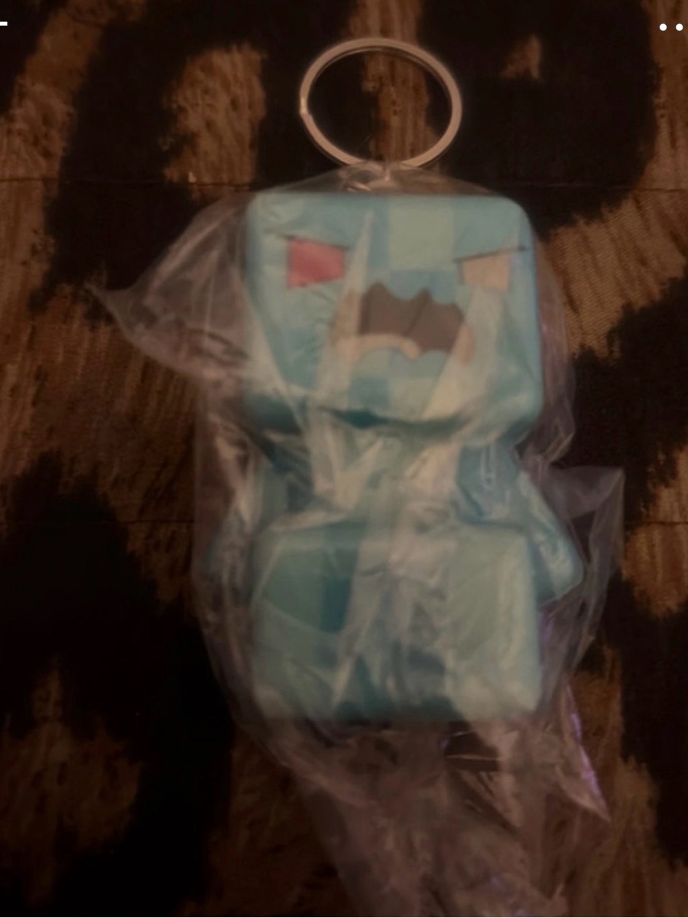 Mindcraft squishy keychain